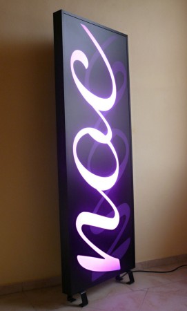 nočná lampa - AL profil, plexi,neóny